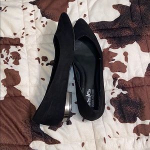 Coach And Four Black Suede Flats